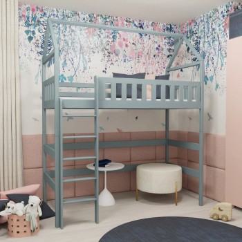 OTYLIA 90x190 grey loft bed Lano Furniture