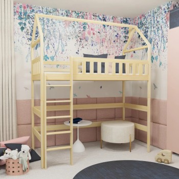 OTYLIA 80x180 pine loft bed Lano Furniture