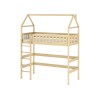 OTYLIA 90x200 pine loft bed Lano Furniture