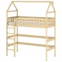 OTYLIA 90x200 pine loft bed Lano Furniture