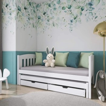 AMELKA 80x200 white bunk bed Lano Furniture