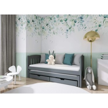 AMELKA 90x200 graphite bunk bed Lano Furniture