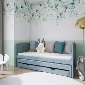 AMELKA 90x200 grey bunk bed Lano Furniture