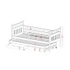 DANIEL 80x160 graphite bunk bed Lano Furniture
