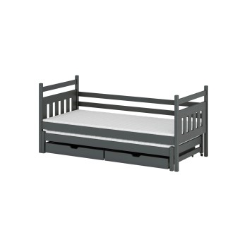 DANIEL 90x200 graphite bunk bed Lano Furniture