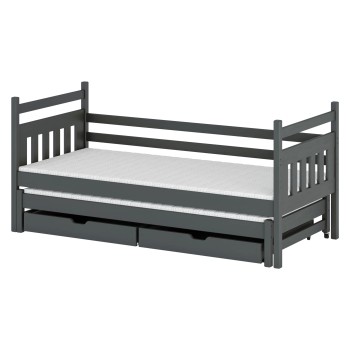 DANIEL 90x200 grey bunk bed Lano Furniture