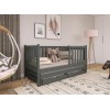 KAJA 80x160 graphite bunk bed Lano Furniture