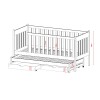 KAJA 90x190 graphite bunk bed Lano Furniture