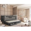 KAJA 90x200 graphite bunk bed Lano Furniture