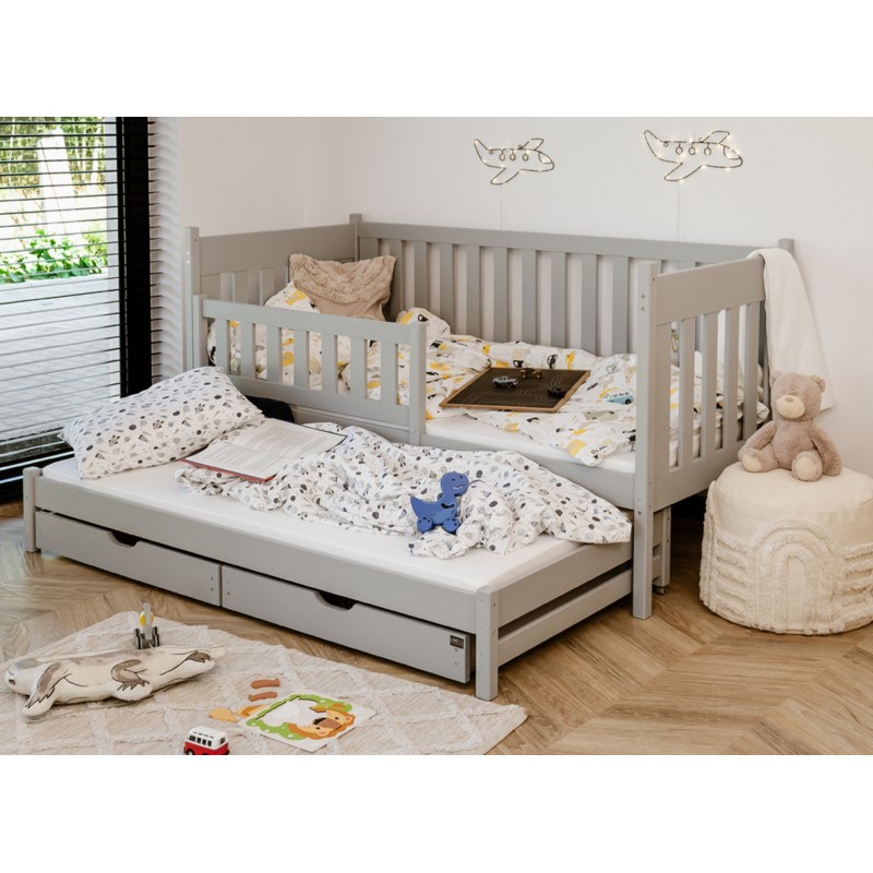 KAJA 80x160 grey bunk bed Lano Furniture