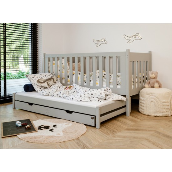 KAJA 80x160 grey bunk bed Lano Furniture