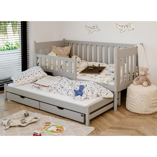 KAJA 80x200 grey bunk bed Lano Furniture