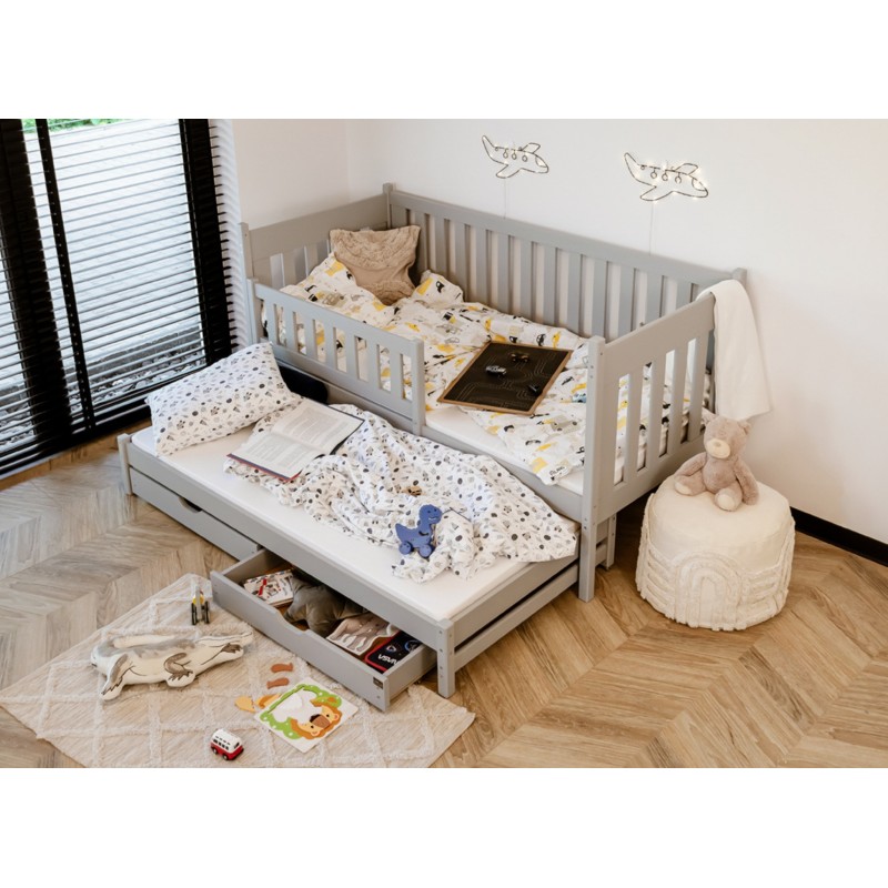 KAJA 80x200 grey bunk bed Lano Furniture