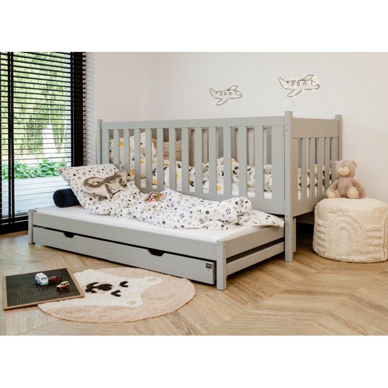 KAJA 90x190 grey bunk bed Lano Furniture