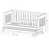 KAJA 90x190 pine bunk bed Lano Furniture
