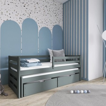 SENSO 80x200 graphite bunk bed Lano Furniture