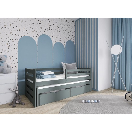 SENSO 80x200 graphite bunk bed Lano Furniture