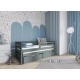 SENSO 80x200 graphite bunk bed Lano Furniture