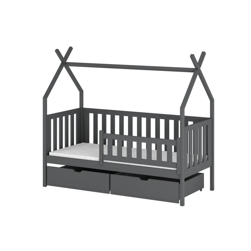 Παιδικό Κρεβάτι Montessori Teepee SIMBA 80x160 graphite