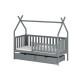 Παιδικό Κρεβάτι Montessori Teepee SIMBA 80x160 grey