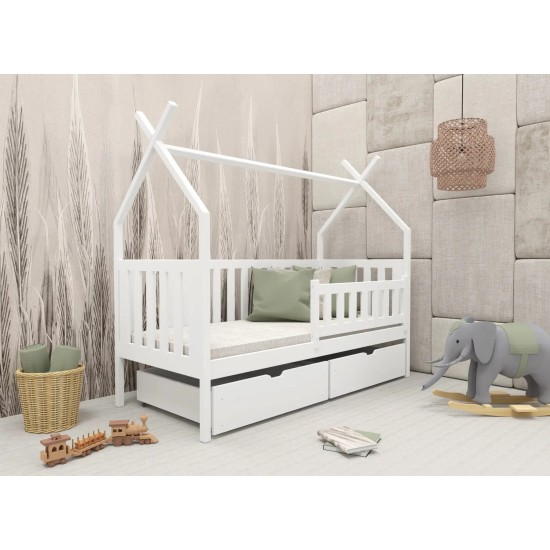 Παιδικό Κρεβάτι Montessori Teepee SIMBA 80x180 white Παιδικό Κρεβάτι Montessori Teepee SIMBA 80x180 white