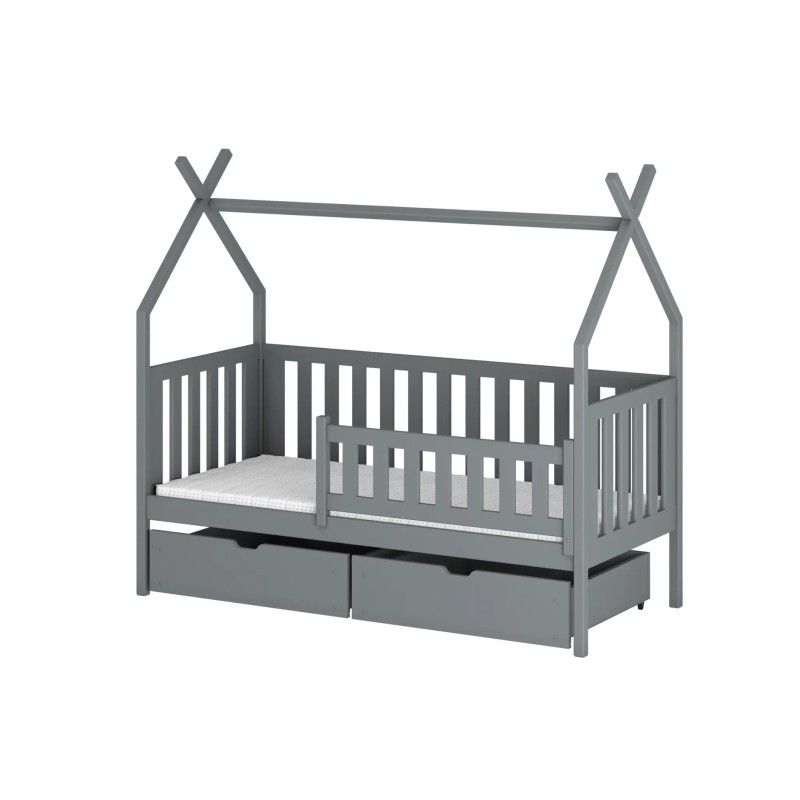 Παιδικό Κρεβάτι Montessori Teepee SIMBA 80x180 grey