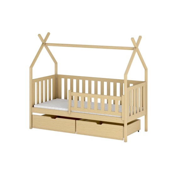 Παιδικό Κρεβάτι Montessori Teepee SIMBA 80x200 pine Παιδικό Κρεβάτι Montessori Teepee SIMBA 80x200 pine