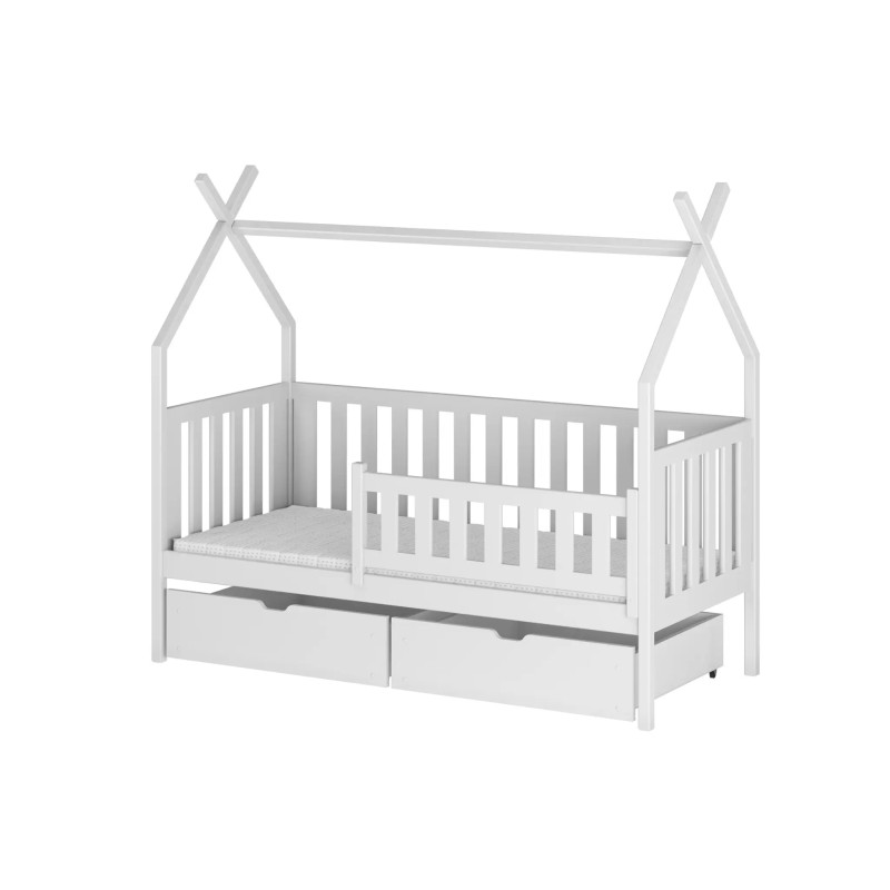 Παιδικό Κρεβάτι Montessori Teepee SIMBA 90x200 white