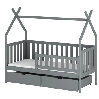 Παιδικό Κρεβάτι Montessori Teepee SIMBA 90x200 grey 