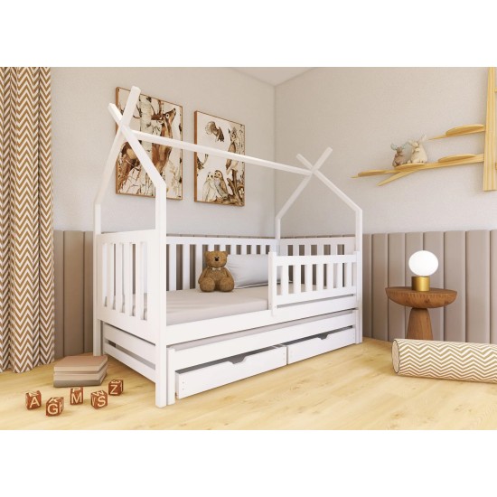 TYTUS 80x200 white teepee bunk bed Lano Furniture