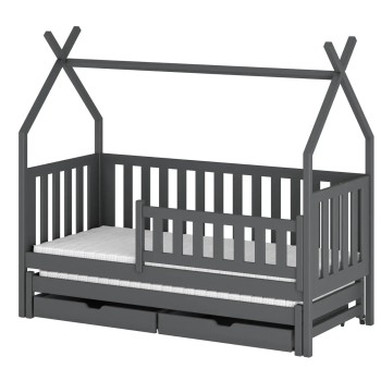 TYTUS 90x190 graphite teepee bunk bed Lano Furniture