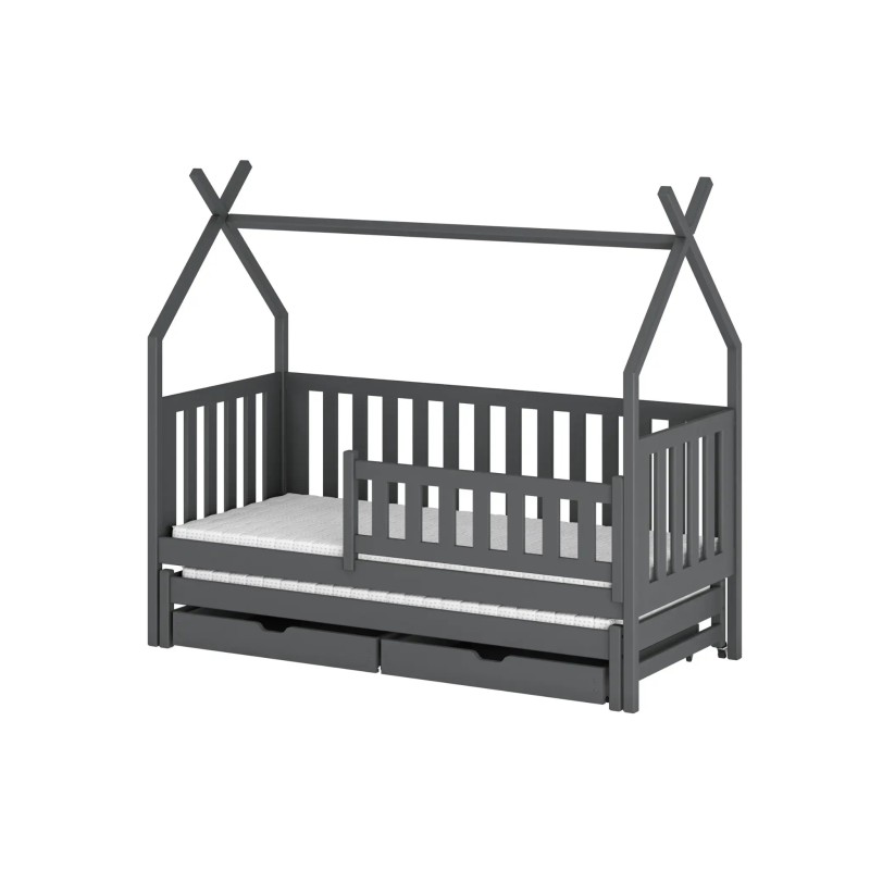 TYTUS 90x200 graphite teepee bunk bed Lano Furniture