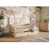 OSKAR 80x160 pine childrens house bed Lano Furniture