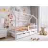 OSKAR 80x200 white childrens house bed Lano Furniture