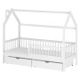 OSKAR 80x180 pine children's house bed Lano Furniture