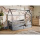 OSKAR 80x200 grey childrens house bed Lano Furniture OSKAR 80x200 grey childrens house bed Lano Furniture