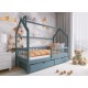 OSKAR 80x200 grey childrens house bed Lano Furniture OSKAR 80x200 grey childrens house bed Lano Furniture