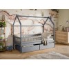OSKAR 90x190 grey childrens house bed Lano Furniture