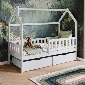 NATAN 90x190 white children's house bed Lano Furniture