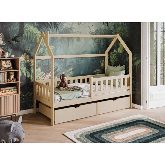 NATAN 90x190 pine childrens house bed Lano Furniture NATAN 90x190 pine childrens house bed Lano Furniture