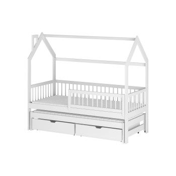 PAPI 90x200 white children's house bed Lano Furniture