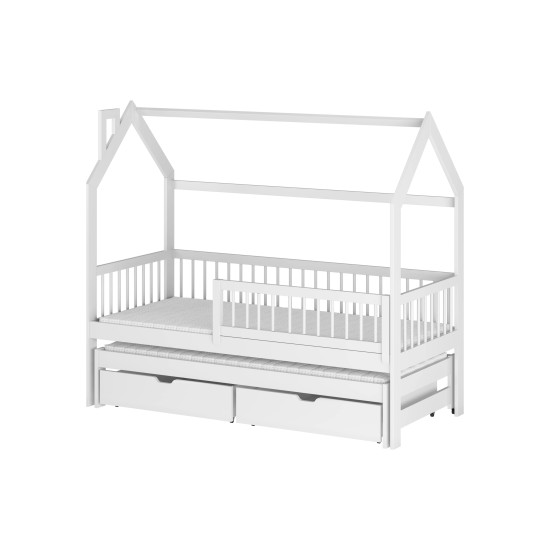 PAPI 90x200 white childrens house bed Lano Furniture PAPI 90x200 white childrens house bed Lano Furniture