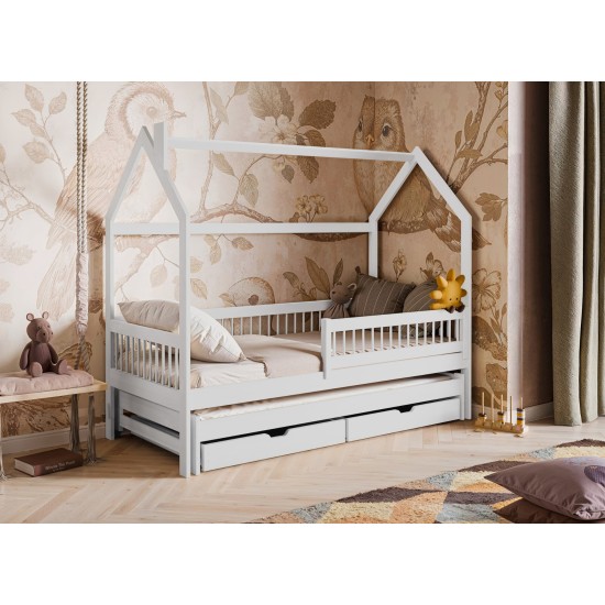 PAPI 90x200 white childrens house bed Lano Furniture PAPI 90x200 white childrens house bed Lano Furniture