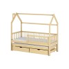 PAPI 90x190 pine childrens house bed Lano Furniture
