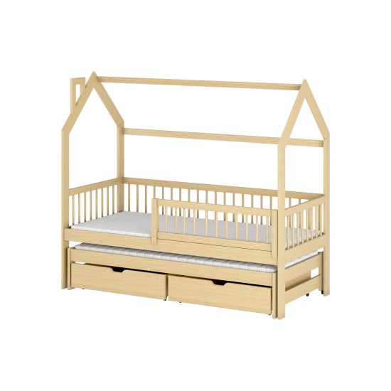 PAPI 90x190 pine childrens house bed Lano Furniture PAPI 90x190 pine childrens house bed Lano Furniture