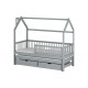 PAPI 80x160 grey childrens house bed Lano Furniture PAPI 80x160 grey childrens house bed Lano Furniture