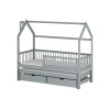 PAPI 90x200 grey childrens house bed Lano Furniture