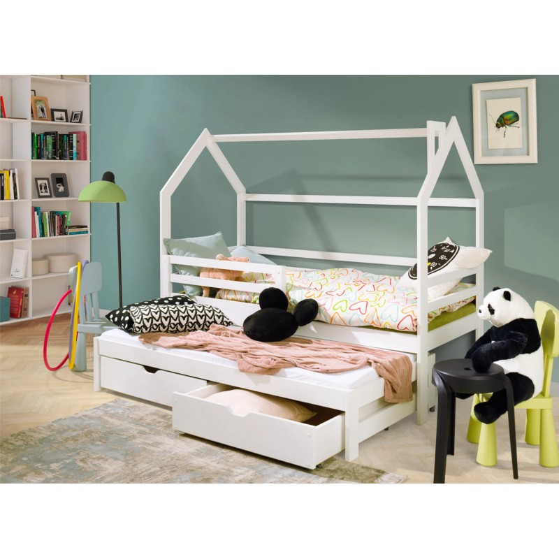 DISNEY 80x160 white childrens house bed Lano Furniture