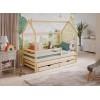 DISNEY 80x180 pine childrens house bed Lano Furniture