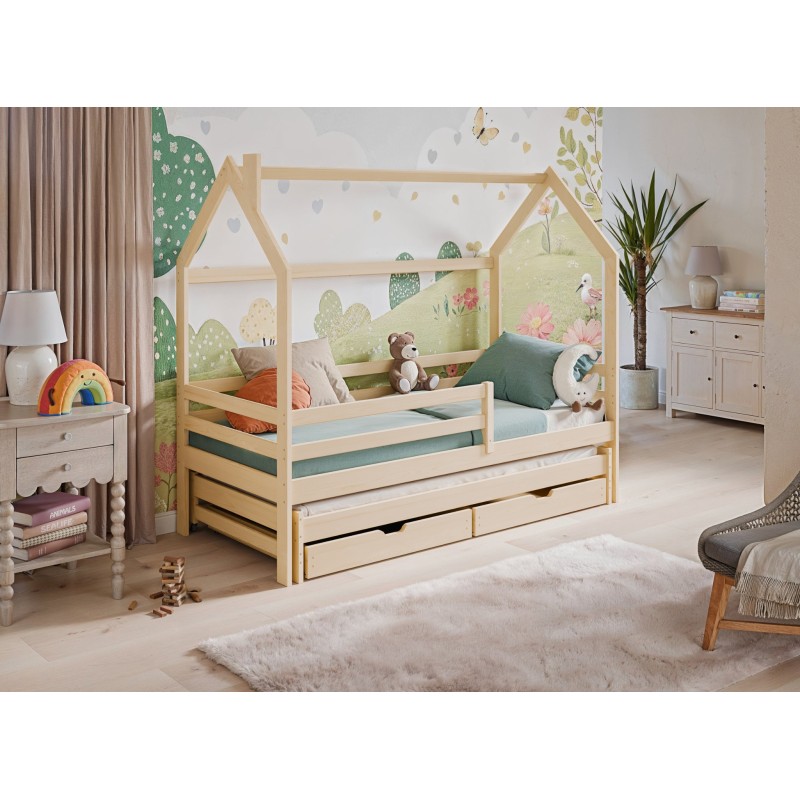 DISNEY 80x200 pine childrens house bed Lano Furniture
